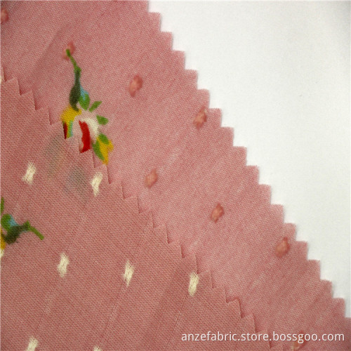 100% Printed Cotton Swiss Dots Fabric